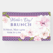 Moderne rosa Rosen | Muttertag Banner (Horizontal)