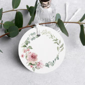 Moderne rosa Rosen Schrift Abitur Geschenkanhänger