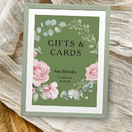 Moderne rosa Rosen Schriftzug Abschlussgeschenke &