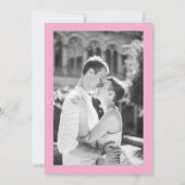 Moderne Rosa Rot Foto Spielend Fett Moderne Save The Date (Rückseite)