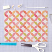 Moderne rosa rote orangefarbene Kreise des Mittelj Seidenpapier (Handwerk)