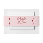 Moderne rosa rote Retro Funky Bold einzigartige Ho Einladungsbanderole (Vorderseite Beispiel)