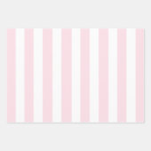 Moderne rosa rote Skriptstreifen Geschenkpapier Set (Vorderseite 3)