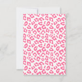 Moderne rosa Safari Party zum Geburtstag rufen Dankeskarte (Rückseite)