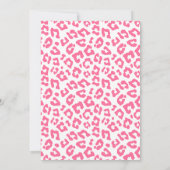 Moderne rosa Safari Party zum Geburtstag rufen Einladung (Rückseite)