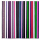 Moderne rosa Sammlung Lila Streifen Fliese (Vorderseite)