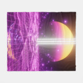 Moderne Rosa Scali Pop Kunstszene3 Fleecedecke (Vorderseite (Horizontal))