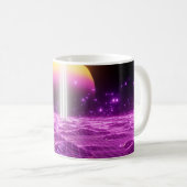 Moderne Rosa Scali Pop Kunstszene3 Kaffeetasse (VorderseiteRechts)