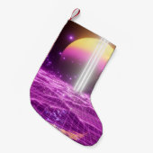 Moderne Rosa Scali Pop Kunstszene3 Kleiner Weihnachtsstrumpf (Vorderansicht (hängend))