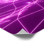 Moderne Rosa Scali Pop Kunstszene3 Poster (Ecke)