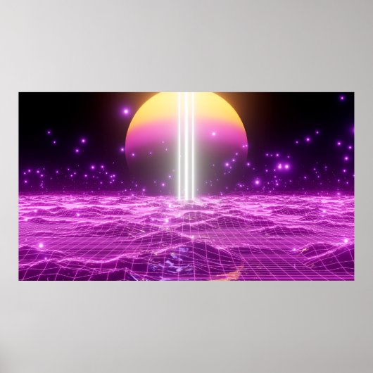 Moderne Rosa Scali Pop Kunstszene3 Poster (Vorne)