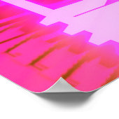 Moderne Rosa Scali Pop Kunstszene Poster (Ecke)