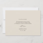 Moderne rosa Schmetterlinge blumenreiche Foto Hoch Dankeskarte (Rückseite)