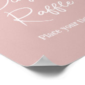 Moderne rosa Schneeflocken Kinderdusche Windelwann Poster (Ecke)