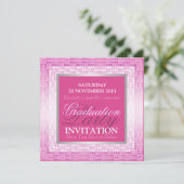 Moderne rosa Schönheitsparty Einladung (Stehend Vorderseite)