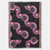 Moderne rosa, schwarz und grau decke (Vorderseite Vertikal)