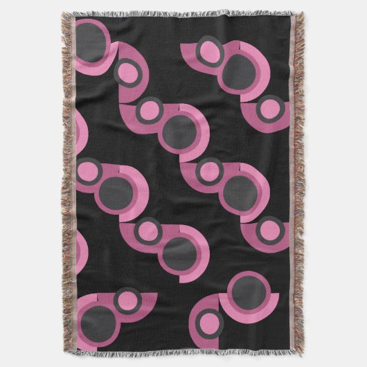 Moderne rosa, schwarz und grau decke (Vorderseite Vertikal)