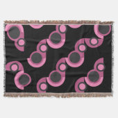 Moderne rosa, schwarz und grau decke (Vorderseite)