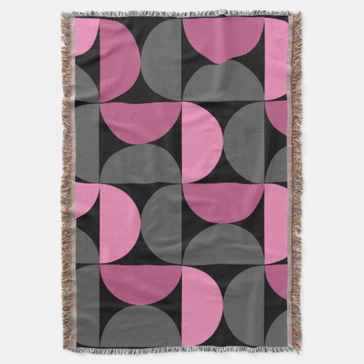 Moderne rosa, schwarz und grau decke (Vorderseite Vertikal)