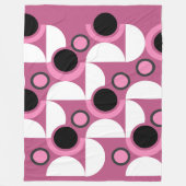 Moderne rosa, schwarz und grau fleecedecke (Vorderseite)
