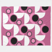 Moderne rosa, schwarz und grau fleecedecke (Vorderseite (Horizontal))