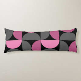 Moderne rosa, schwarz und grau seitenschläferkissen