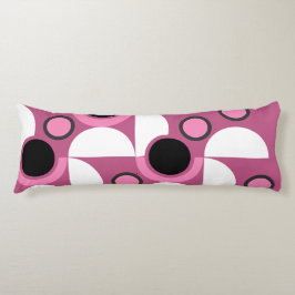 Moderne rosa, schwarz und grau seitenschläferkissen