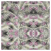 Moderne rosa Schwarz-weiße tropische Palme mit Stoff (Muster)
