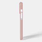 Moderne Rosa-Schwarze Monogramm-Name Case-Mate iPhone Hülle (Rückseite / Links)