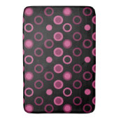 Moderne rosa, schwarze und graue Punkte im Mittela Badematte (Vorderseite Vertikal)