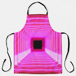 Moderne rosa Science-Fiction-Pop-Art-Szene Schürze