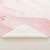 Moderne rosa Stille Romantik Sherpadecke (3/4)