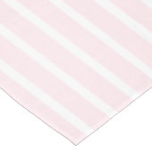 Moderne, rosa Streifen niedlich chic Tischdecke (Schrägansicht)