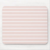 Moderne, rosa Streifen niedlich gürmisch chic Mousepad (Vorne)