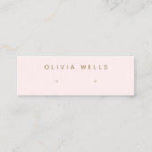 Moderne rosa Stuhlvorführung Display Mini Mini Visitenkarte (Vorderseite)