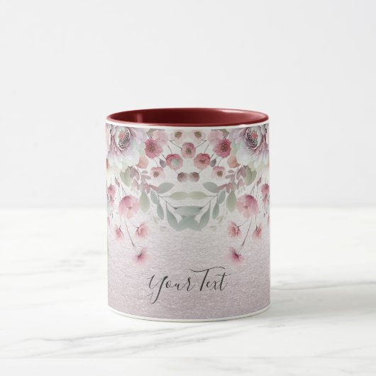 Moderne rosa Tasse (Zentrum)