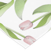 Moderne rosa Tulip-Blume Mittelgroßer Tischläufer (Ecke)