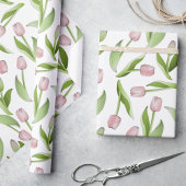 Moderne rosa Tulip Geschenkpapier