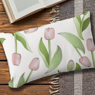 Moderne rosa Tulip Outdoor Kissen Für Draußen