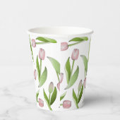 Moderne rosa Tulip Pappbecher (Rechts)