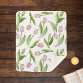 Moderne rosa Tulip Sherpadecke