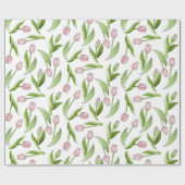 Moderne rosa Tulpe Geschenkpapier (Flach)