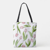 Moderne rosa Tulpe Tasche (Rückseite)