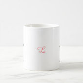 Moderne rosa Tulpenblume Kaffeetasse (Mittel)