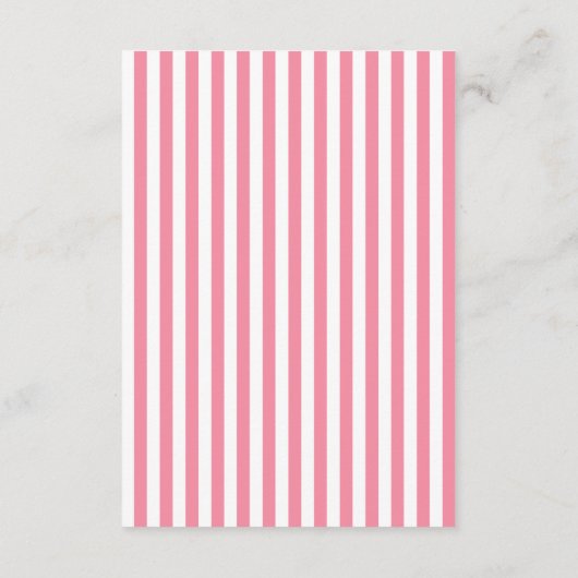 Moderne rosa Tutu Ballerina Ballet Girl Babydusche Begleitkarte (Rückseite)