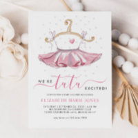 Moderne rosa Tutu Ballerina Ballet Girl Babydusche