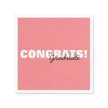 Moderne rosa Typografie Glückwunsch Graduate