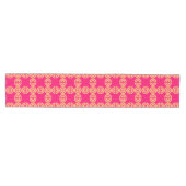 Moderne rosa und gelbe Früchte Mittelgroßer Tischläufer (Horizontal)