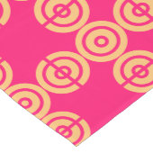 Moderne rosa und gelbe Früchte Mittelgroßer Tischläufer (Ecke)