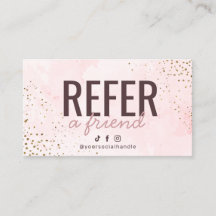 Moderne Rosa- und Gold-Karte